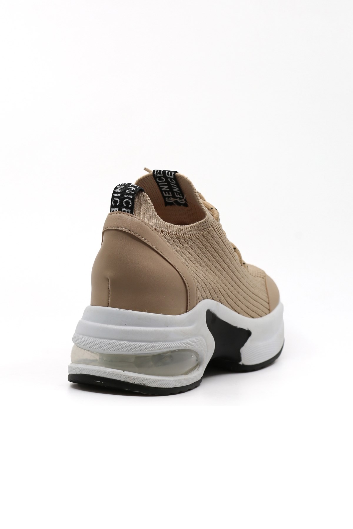 Afrodi̇t Model 10 Cm Gi̇zli̇ Topuk Tri̇ko Detayli Spor Sneakers Spor Ayakkabi Nut